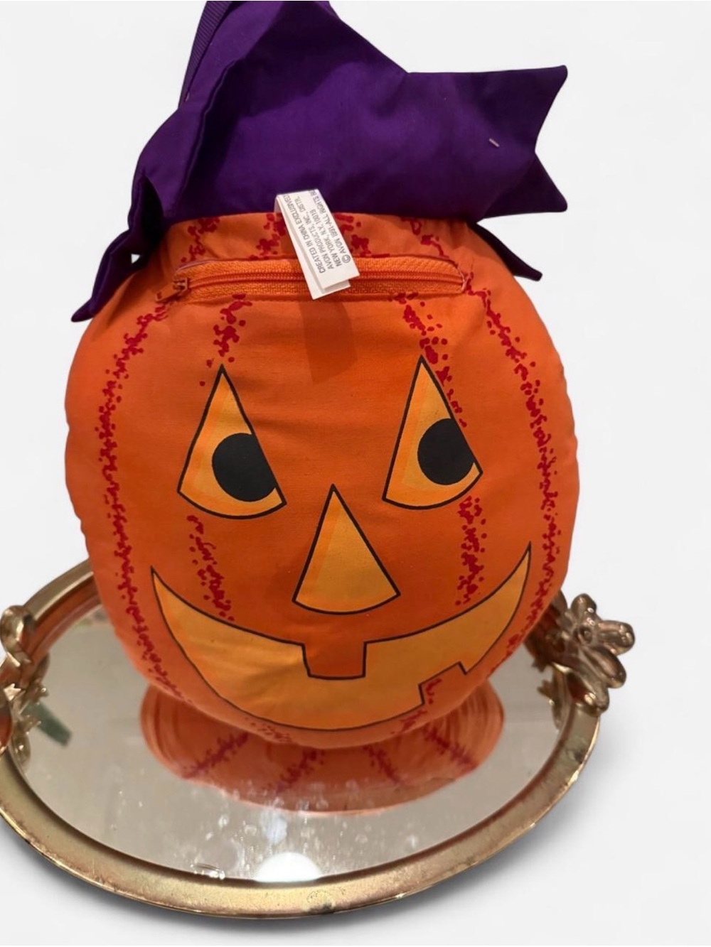 Vintage Avon Light-Up Jack O’ Lantern Pumpkin Witch Hat Halloween Decor
